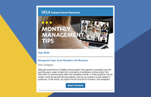Monthly Management Tips Email