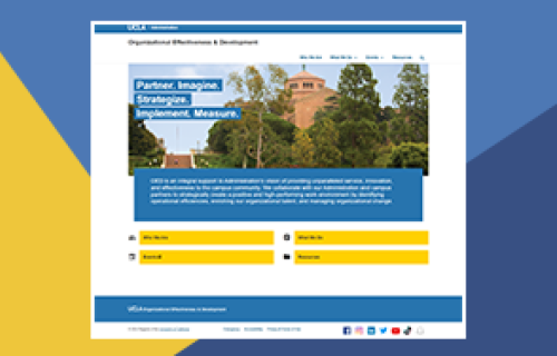 Organizational Effectiveness & Development home page